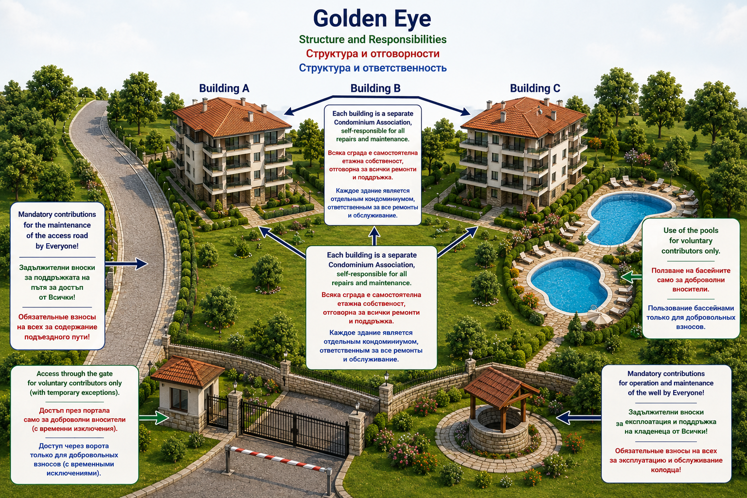 Golden Eye structure and responsibilities